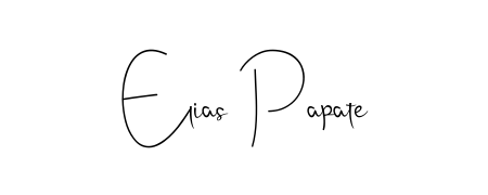 A classic penmanship look for Elias Papate. The Andilay-7BmLP font brings timeless elegance and confidence to every signed document. Elias Papate signature style 4 images and pictures png