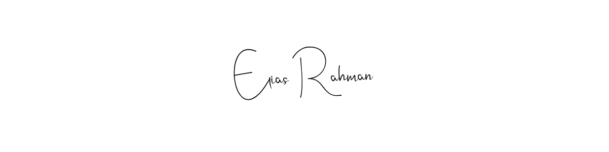 if you are searching for the best signature style for your name Elias Rahman. so please give up your signature search. here we have designed multiple signature styles  using Andilay-7BmLP. Elias Rahman signature style 4 images and pictures png