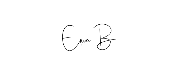 Use a signature maker to create a handwritten signature online. With this signature software, you can design (Andilay-7BmLP) your own signature for name Elisa B. Elisa B signature style 4 images and pictures png