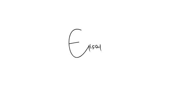 The best way (Andilay-7BmLP) to make a short signature is to pick only two or three words in your name. The name Elisal include a total of six letters. For converting this name. Elisal signature style 4 images and pictures png