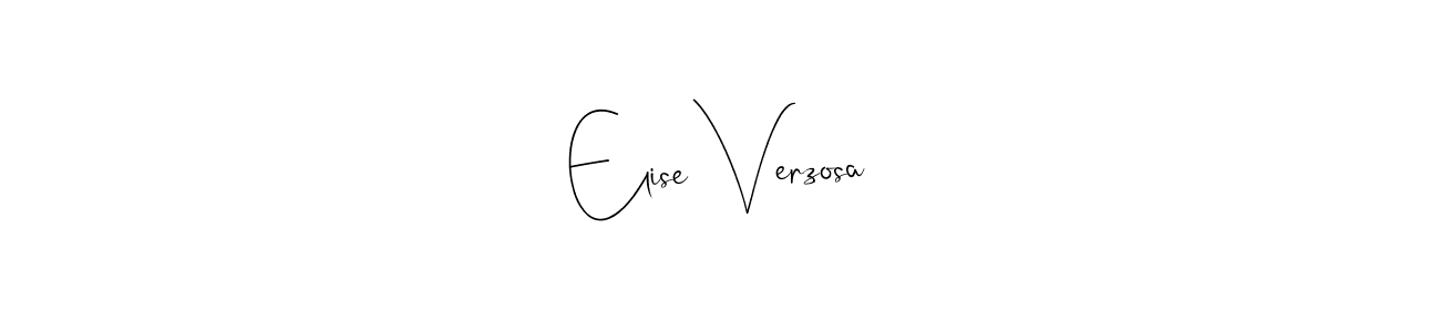 It looks lik you need a new signature style for name Elise Verzosa. Design unique handwritten (Andilay-7BmLP) signature with our free signature maker in just a few clicks. Elise Verzosa signature style 4 images and pictures png