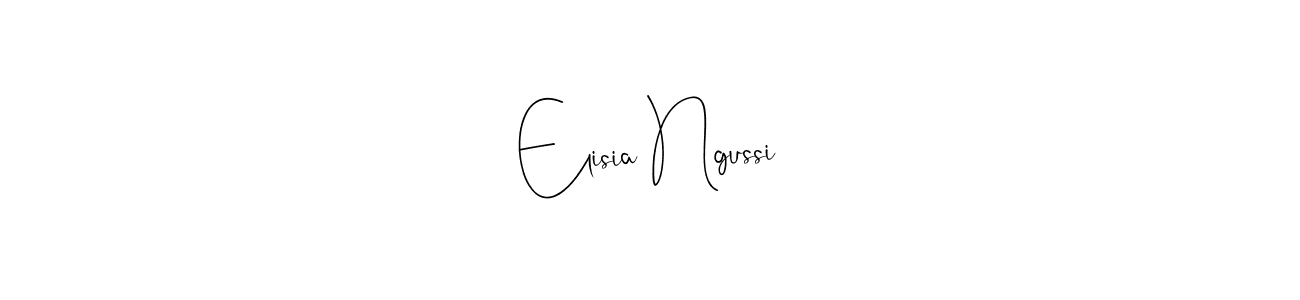 You can use this online signature creator to create a handwritten signature for the name Elisia Ngussi. This is the best online autograph maker. Elisia Ngussi signature style 4 images and pictures png