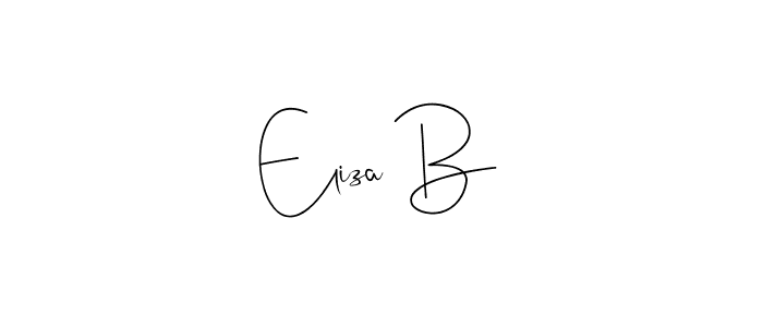 Make a beautiful signature design for name Eliza B. With this signature (Andilay-7BmLP) style, you can create a handwritten signature for free. Eliza B signature style 4 images and pictures png