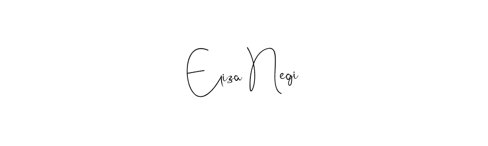 Use a signature maker to create a handwritten signature online. With this signature software, you can design (Andilay-7BmLP) your own signature for name Eliza Negi. Eliza Negi signature style 4 images and pictures png