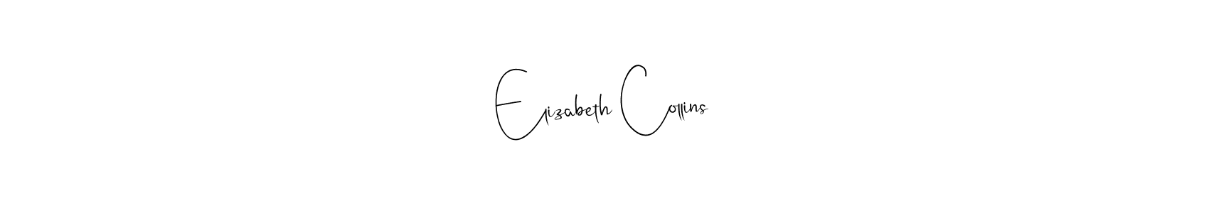 How to make Elizabeth Collins name signature. Use Andilay-7BmLP style for creating short signs online. This is the latest handwritten sign. Elizabeth Collins signature style 4 images and pictures png