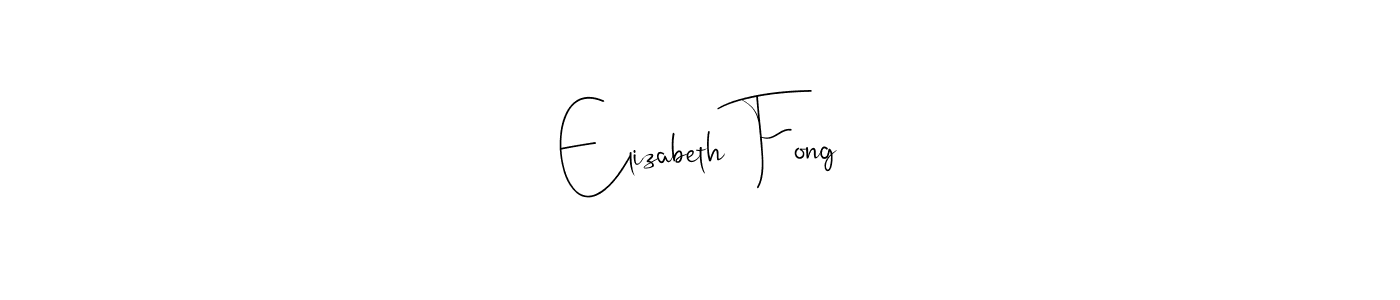 Make a beautiful signature design for name Elizabeth Fong. Use this online signature maker to create a handwritten signature for free. Elizabeth Fong signature style 4 images and pictures png