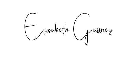Create a personalized artistic stamp with Elizabeth Gaffney in Andilay-7BmLP font. Perfect for visual artists, designers, and influencers. Elizabeth Gaffney signature style 4 images and pictures png