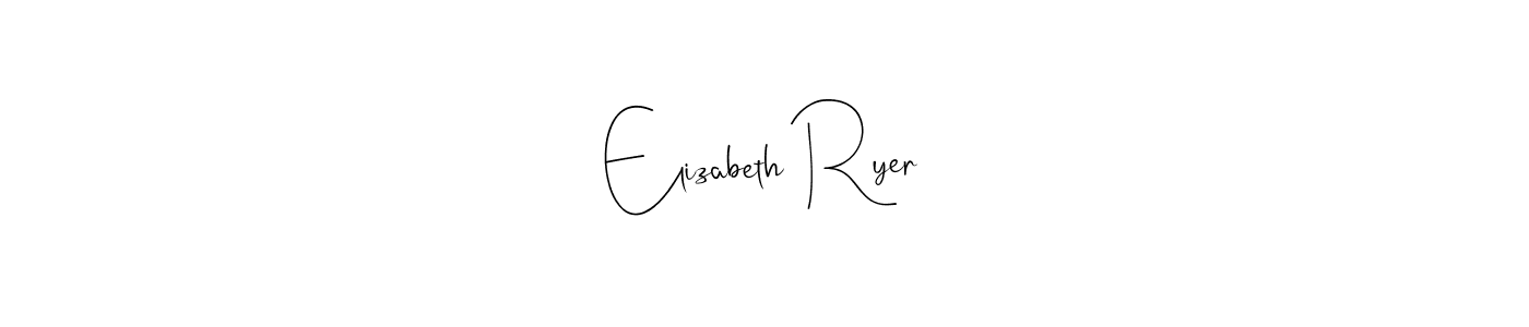 Design your own signature with our free online signature maker. With this signature software, you can create a handwritten (Andilay-7BmLP) signature for name Elizabeth Ryer. Elizabeth Ryer signature style 4 images and pictures png