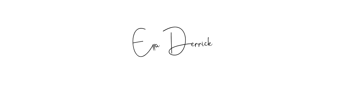 The best way (Andilay-7BmLP) to make a short signature is to pick only two or three words in your name. The name Ella Derrick include a total of six letters. For converting this name. Ella Derrick signature style 4 images and pictures png
