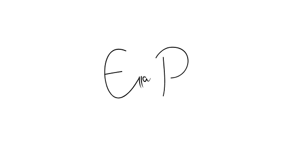 You should practise on your own different ways (Andilay-7BmLP) to write your name (Ella P) in signature. don't let someone else do it for you. Ella P signature style 4 images and pictures png