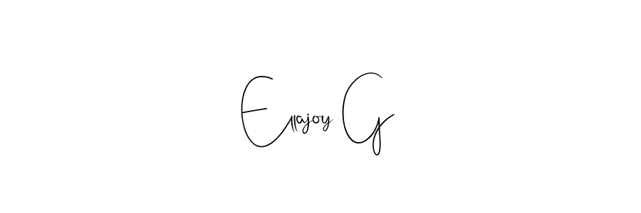 How to make Ellajoy G signature? Andilay-7BmLP is a professional autograph style. Create handwritten signature for Ellajoy G name. Ellajoy G signature style 4 images and pictures png