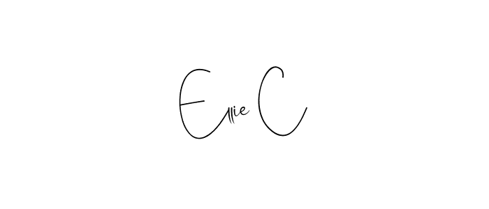 Use a signature maker to create a handwritten signature online. With this signature software, you can design (Andilay-7BmLP) your own signature for name Ellie C. Ellie C signature style 4 images and pictures png