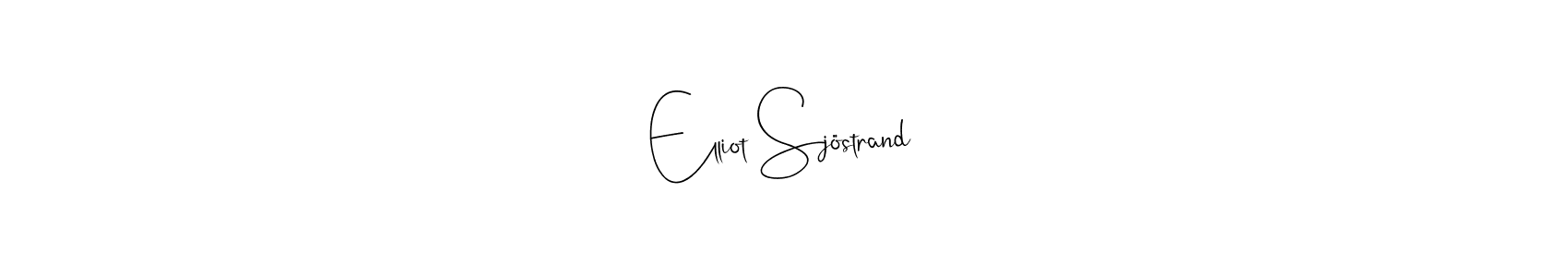 Also You can easily find your signature by using the search form. We will create Elliot Sjöstrand name handwritten signature images for you free of cost using Andilay-7BmLP sign style. Elliot Sjöstrand signature style 4 images and pictures png