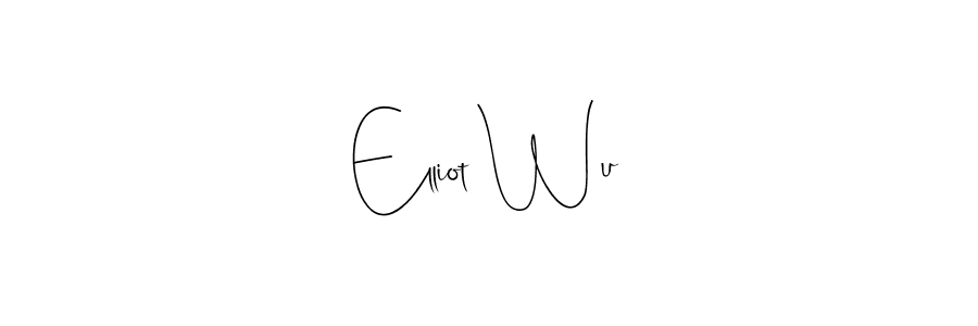 The best way (Andilay-7BmLP) to make a short signature is to pick only two or three words in your name. The name Elliot Wu include a total of six letters. For converting this name. Elliot Wu signature style 4 images and pictures png