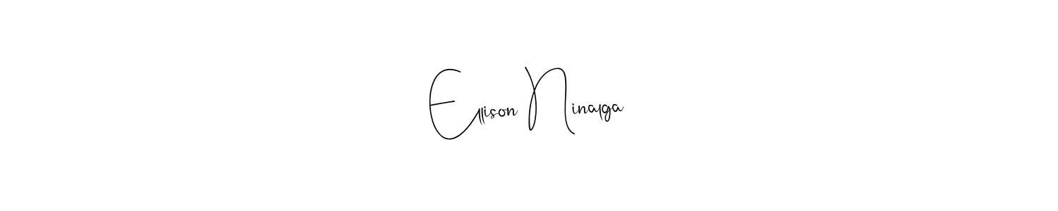 Here are the top 10 professional signature styles for the name Ellison Ninalga. These are the best autograph styles you can use for your name. Ellison Ninalga signature style 4 images and pictures png