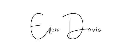 Make a beautiful signature design for name Elton Davis. With this signature (Andilay-7BmLP) style, you can create a handwritten signature for free. Elton Davis signature style 4 images and pictures png