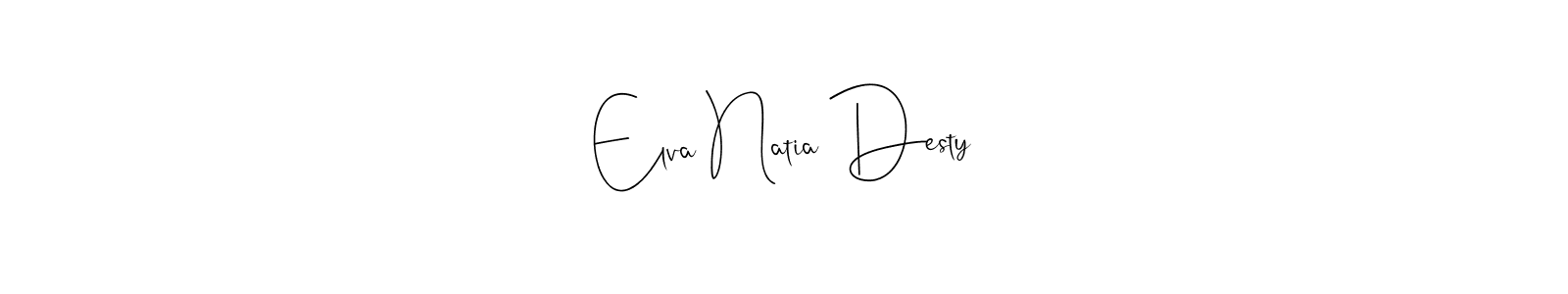 Here are the top 10 professional signature styles for the name Elva Natia Desty. These are the best autograph styles you can use for your name. Elva Natia Desty signature style 4 images and pictures png