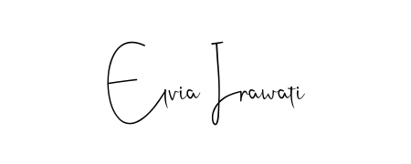 Create a beautiful signature design for name Elvia Irawati. With this signature (Andilay-7BmLP) fonts, you can make a handwritten signature for free. Elvia Irawati signature style 4 images and pictures png