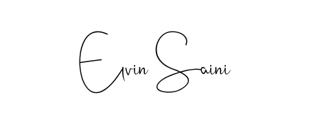Personalize your online presence with Elvin Saini signature rendered in elegant Andilay-7BmLP font. Great for website footers and blogs. Elvin Saini signature style 4 images and pictures png