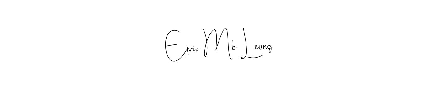 It looks lik you need a new signature style for name Elvis Mk Leung. Design unique handwritten (Andilay-7BmLP) signature with our free signature maker in just a few clicks. Elvis Mk Leung signature style 4 images and pictures png