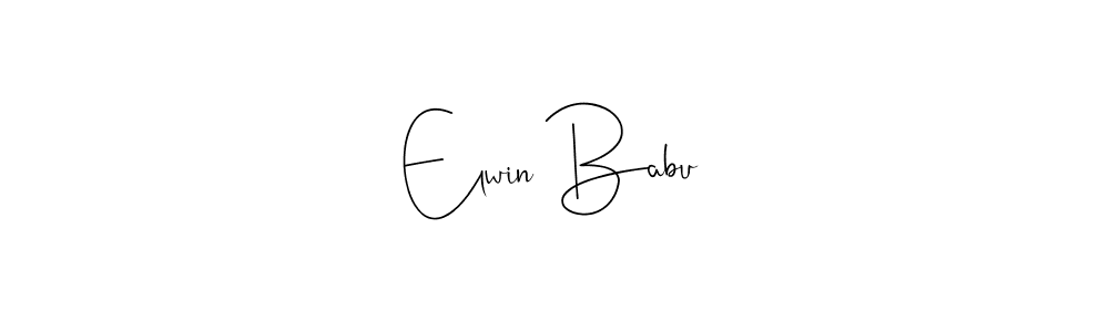 The best way (Andilay-7BmLP) to make a short signature is to pick only two or three words in your name. The name Elwin Babu include a total of six letters. For converting this name. Elwin Babu signature style 4 images and pictures png