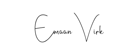 Discover how Emaan Virk looks in an executive cursive font (Andilay-7BmLP). Perfect for legal documents, invoices, and certificates. Emaan Virk signature style 4 images and pictures png