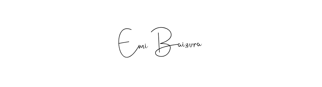 Use a signature maker to create a handwritten signature online. With this signature software, you can design (Andilay-7BmLP) your own signature for name Emi Baizura. Emi Baizura signature style 4 images and pictures png