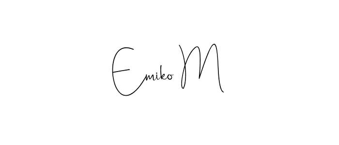 Check out images of Autograph of Emiko M name. Actor Emiko M Signature Style. Andilay-7BmLP is a professional sign style online. Emiko M signature style 4 images and pictures png
