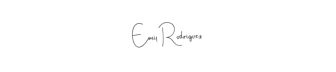 You should practise on your own different ways (Andilay-7BmLP) to write your name (Emil Rodriguez) in signature. don't let someone else do it for you. Emil Rodriguez signature style 4 images and pictures png