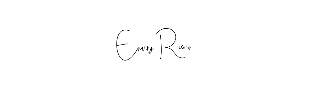 You should practise on your own different ways (Andilay-7BmLP) to write your name (Emily Riaz) in signature. don't let someone else do it for you. Emily Riaz signature style 4 images and pictures png