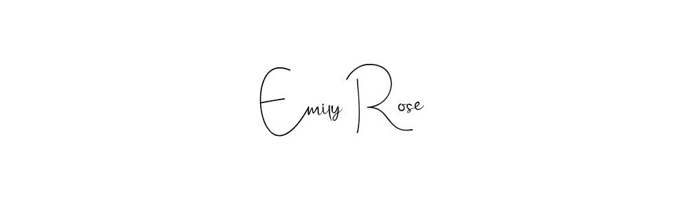 Design your own signature with our free online signature maker. With this signature software, you can create a handwritten (Andilay-7BmLP) signature for name Emily Rose. Emily Rose signature style 4 images and pictures png
