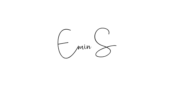 Also You can easily find your signature by using the search form. We will create Emin S name handwritten signature images for you free of cost using Andilay-7BmLP sign style. Emin S signature style 4 images and pictures png