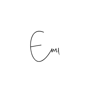 How to make Eml signature? Andilay-7BmLP is a professional autograph style. Create handwritten signature for Eml name. Eml signature style 4 images and pictures png