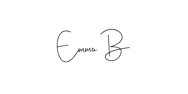 Also You can easily find your signature by using the search form. We will create Emma B name handwritten signature images for you free of cost using Andilay-7BmLP sign style. Emma B signature style 4 images and pictures png