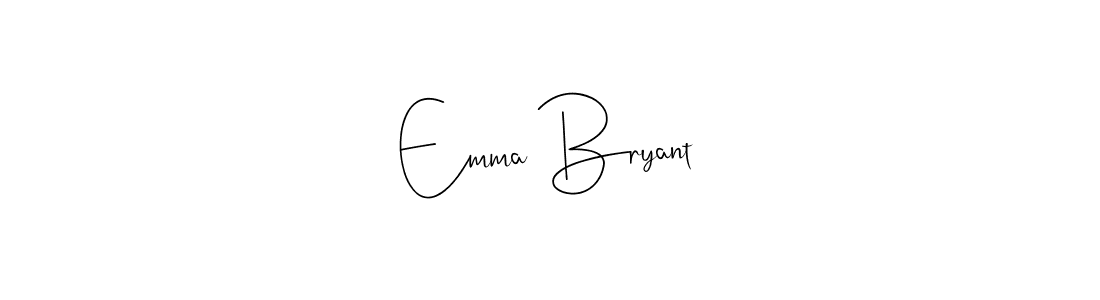 You should practise on your own different ways (Andilay-7BmLP) to write your name (Emma Bryant) in signature. don't let someone else do it for you. Emma Bryant signature style 4 images and pictures png