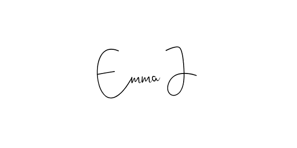 The best way (Andilay-7BmLP) to make a short signature is to pick only two or three words in your name. The name Emma J include a total of six letters. For converting this name. Emma J signature style 4 images and pictures png