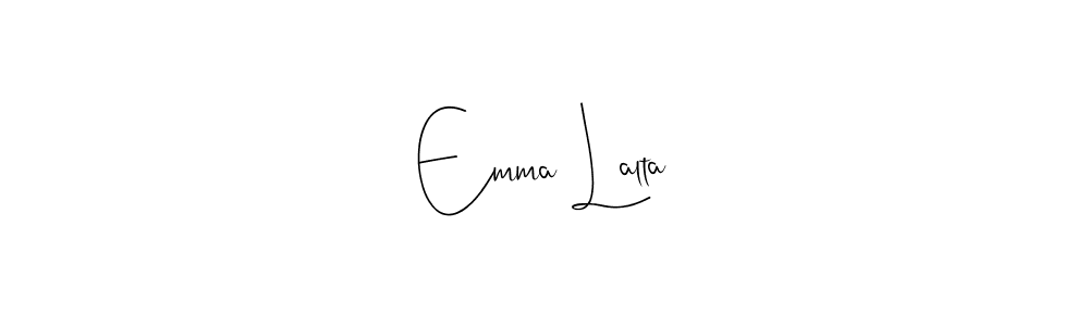 It looks lik you need a new signature style for name Emma Lalta. Design unique handwritten (Andilay-7BmLP) signature with our free signature maker in just a few clicks. Emma Lalta signature style 4 images and pictures png