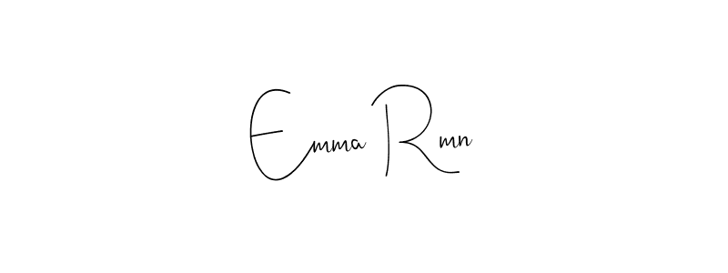 Design your own signature with our free online signature maker. With this signature software, you can create a handwritten (Andilay-7BmLP) signature for name Emma Rmn. Emma Rmn signature style 4 images and pictures png