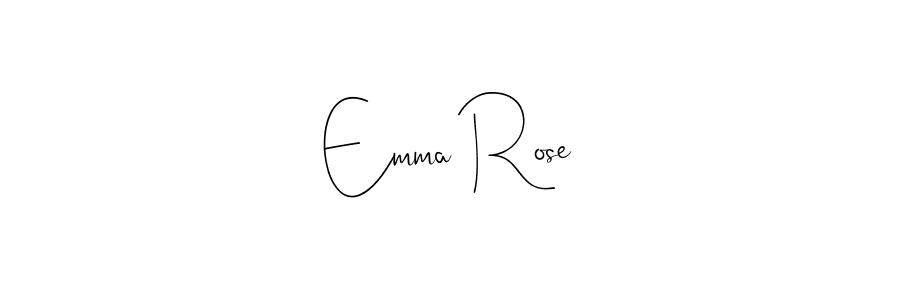 Emma Rose stylish signature style. Best Handwritten Sign (Andilay-7BmLP) for my name. Handwritten Signature Collection Ideas for my name Emma Rose. Emma Rose signature style 4 images and pictures png