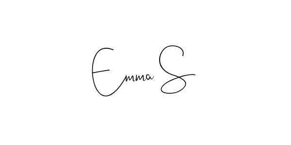 Emma S stylish signature style. Best Handwritten Sign (Andilay-7BmLP) for my name. Handwritten Signature Collection Ideas for my name Emma S. Emma S signature style 4 images and pictures png