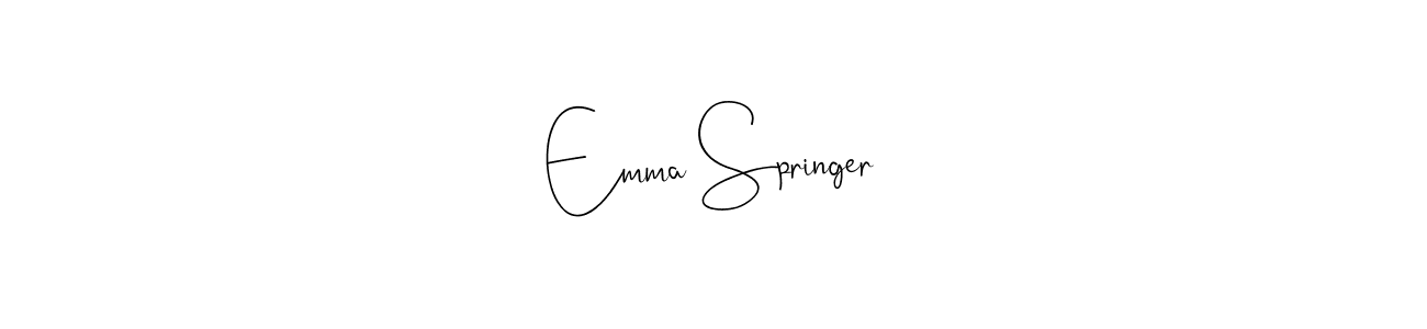 You should practise on your own different ways (Andilay-7BmLP) to write your name (Emma Springer) in signature. don't let someone else do it for you. Emma Springer signature style 4 images and pictures png