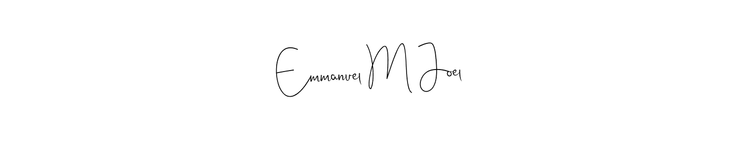 Use a signature maker to create a handwritten signature online. With this signature software, you can design (Andilay-7BmLP) your own signature for name Emmanuel M Joel. Emmanuel M Joel signature style 4 images and pictures png
