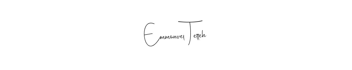 Use a signature maker to create a handwritten signature online. With this signature software, you can design (Andilay-7BmLP) your own signature for name Emmanuel Tetteh. Emmanuel Tetteh signature style 4 images and pictures png