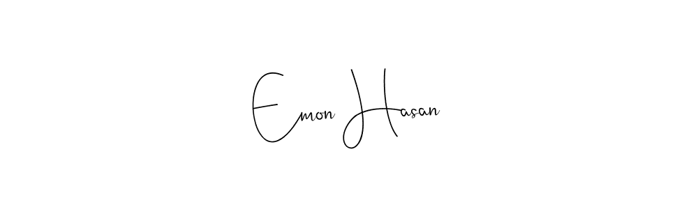 Design your own signature with our free online signature maker. With this signature software, you can create a handwritten (Andilay-7BmLP) signature for name Emon Hasan. Emon Hasan signature style 4 images and pictures png