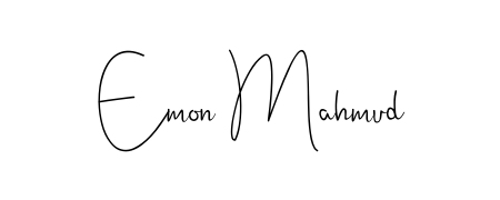 Generate high-definition signature styles for Emon Mahmud. The Andilay-7BmLP typeface ensures crisp legibility and sophisticated design. Emon Mahmud signature style 4 images and pictures png