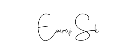 A timeless handwritten aesthetic for Emraj Sk. The Andilay-7BmLP font gives your signature a handcrafted feel with natural curves. Emraj Sk signature style 4 images and pictures png