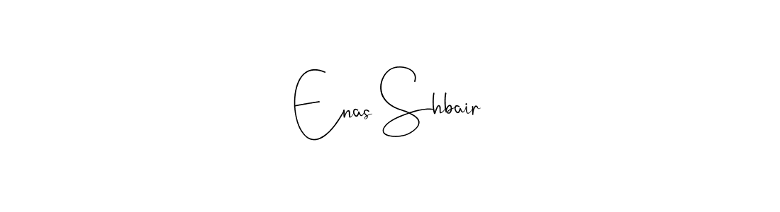 Design your own signature with our free online signature maker. With this signature software, you can create a handwritten (Andilay-7BmLP) signature for name Enas Shbair. Enas Shbair signature style 4 images and pictures png