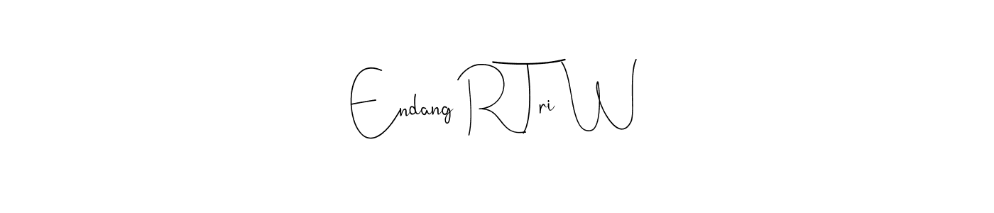 You can use this online signature creator to create a handwritten signature for the name Endang R Tri W. This is the best online autograph maker. Endang R Tri W signature style 4 images and pictures png