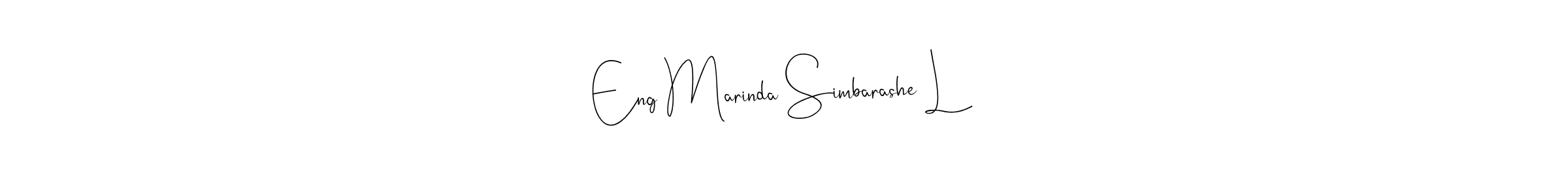 Make a beautiful signature design for name Eng Marinda Simbarashe L. With this signature (Andilay-7BmLP) style, you can create a handwritten signature for free. Eng Marinda Simbarashe L signature style 4 images and pictures png