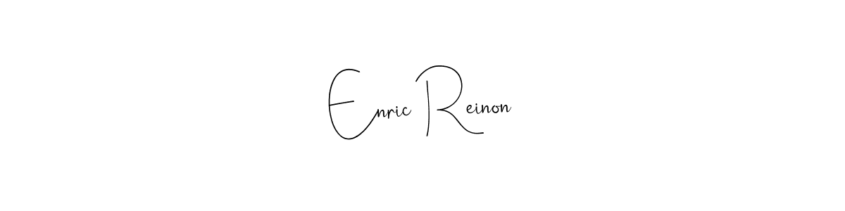 Design your own signature with our free online signature maker. With this signature software, you can create a handwritten (Andilay-7BmLP) signature for name Enric Reinon. Enric Reinon signature style 4 images and pictures png